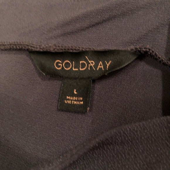 NWOT - Grey asymmetrical knit top size Lar… - Picture 6 of 6